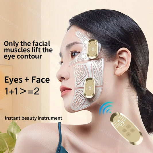 V-Face Lifting Massager – EMS Anti-Wrinkle Facial & Neck Firming Device for Eye, Face & Skin Care