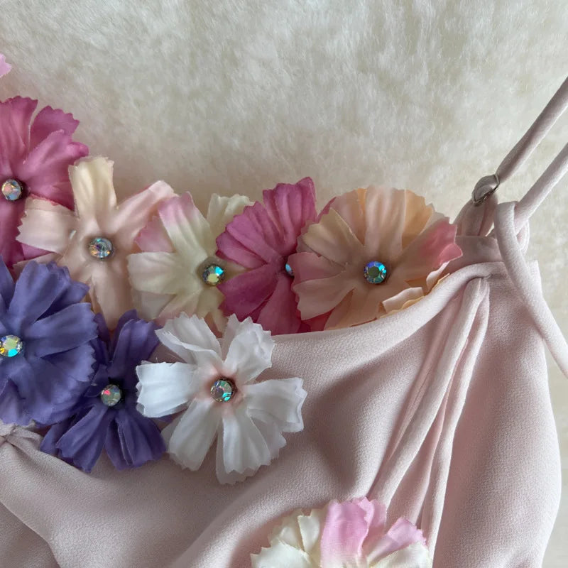 Boho Bloom – Colorful  Floral Chiffon Dress