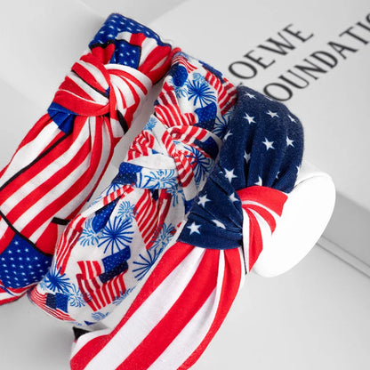 USA Fourth of July Flag Print Headband