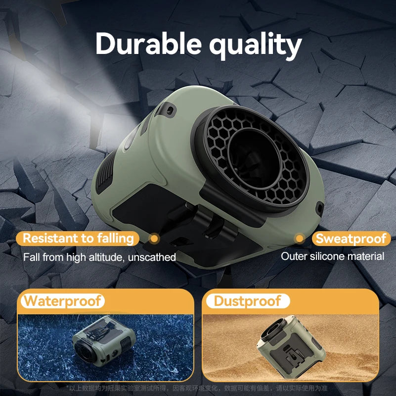Outdoor Portable Waist Fan,Neck Fan, Hiking Fan  10000mAh