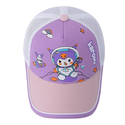 Children's Cartoon Lovely Astronaut-Kuromi Printed Cap