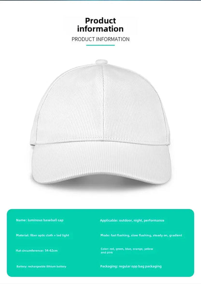 Fiber Optic Glowing  Cap