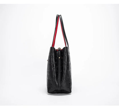 Embossed Leather Handbag