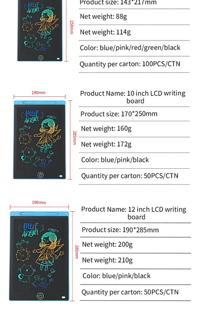 LCD Writing Tablet for Kids,Reusable Magic Drawing Board with Stylus
