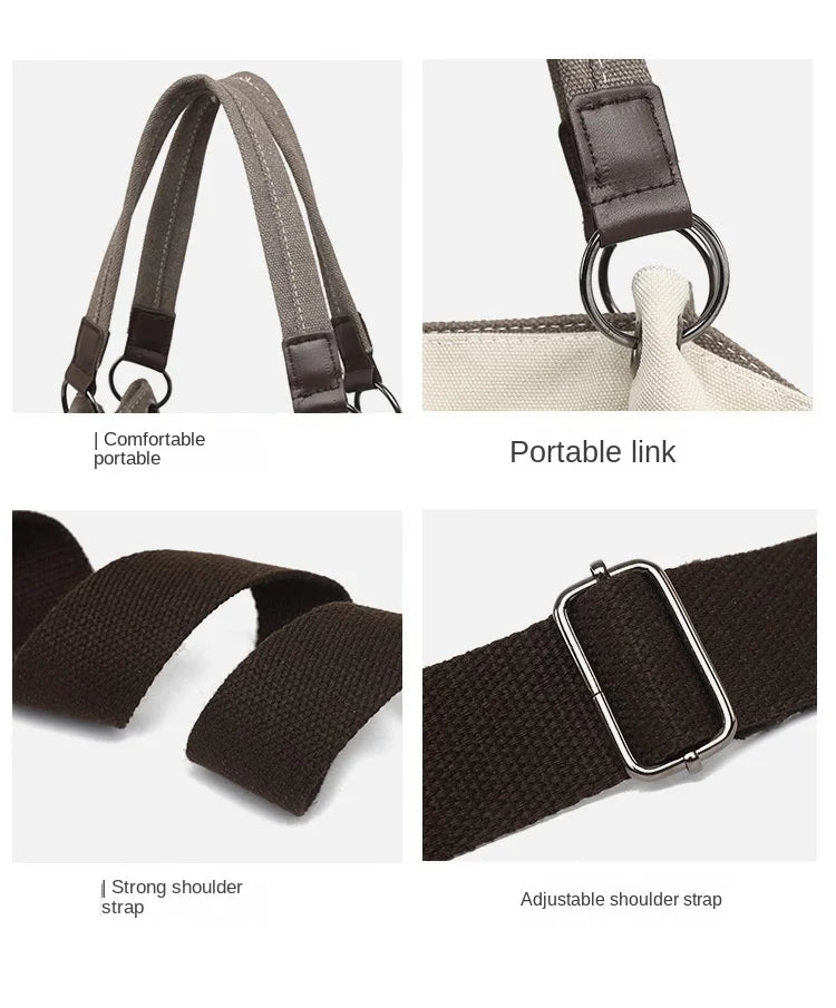 Canvas Retro Tote Bag