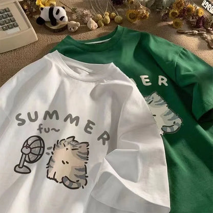 Minimalist Printed Summer T-shirt