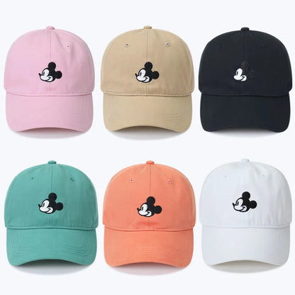 Unisex Cap Mickey Cartoon Cotton  Cap For Men Women StreetWear