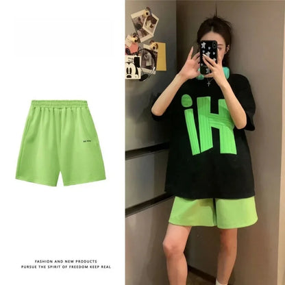 Lazy Summer Loose Fit T-shirt 2pc