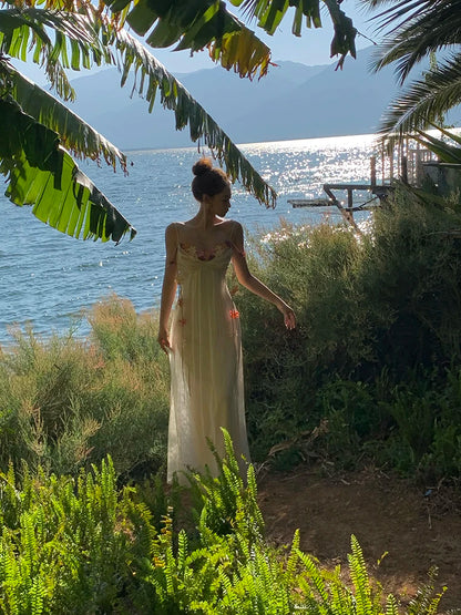 Boho Glow – Elegant Vacation Maxi Dress