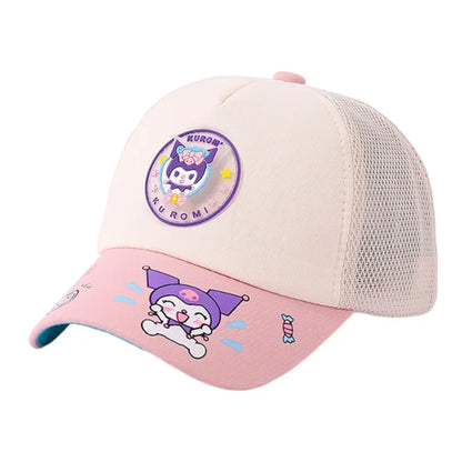 Anime Cartoon Sanrio Kuromi Caps 2-8 Years Kids Mesh Hat