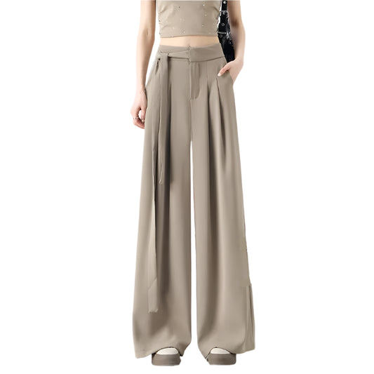 Korean Style Wide Leg Suit Pants