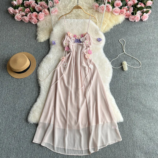 Boho Bloom – Colorful  Floral Chiffon Dress