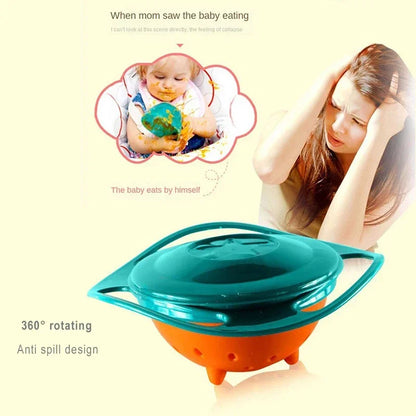 Gyro 360 Rotate Spill Proof Feeding Dish