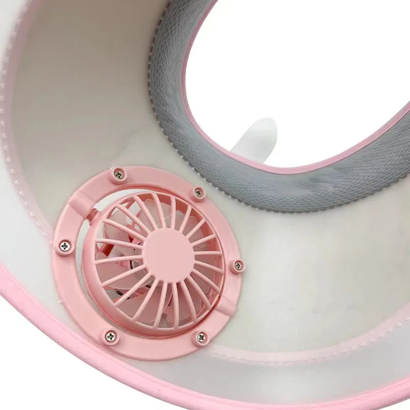 Rabbit Ear Empty Top Fan Hat USB Rechargeable