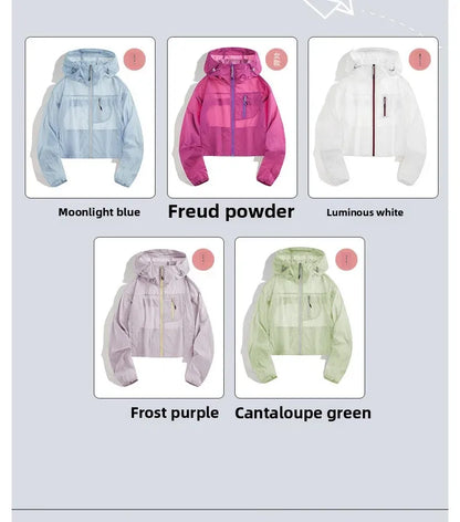 UPF50+  UV Protection Ultra Light Zipper Hoodie