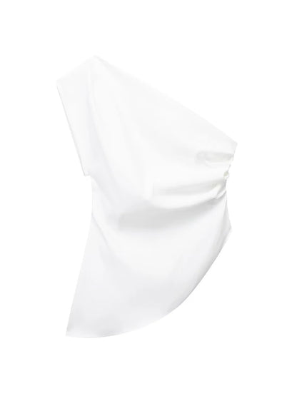 Asymmetric Off-Shoulder Top
