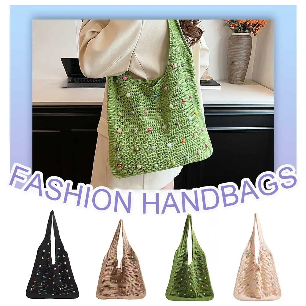 Crochet Knitted Tote Bag
