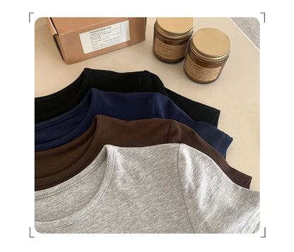Crewneck Skinny T-shirt Summer