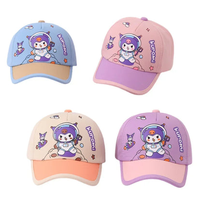 Anime Cartoon Sanrio Kuromi Caps 2-8 Years Kids Mesh Hat
