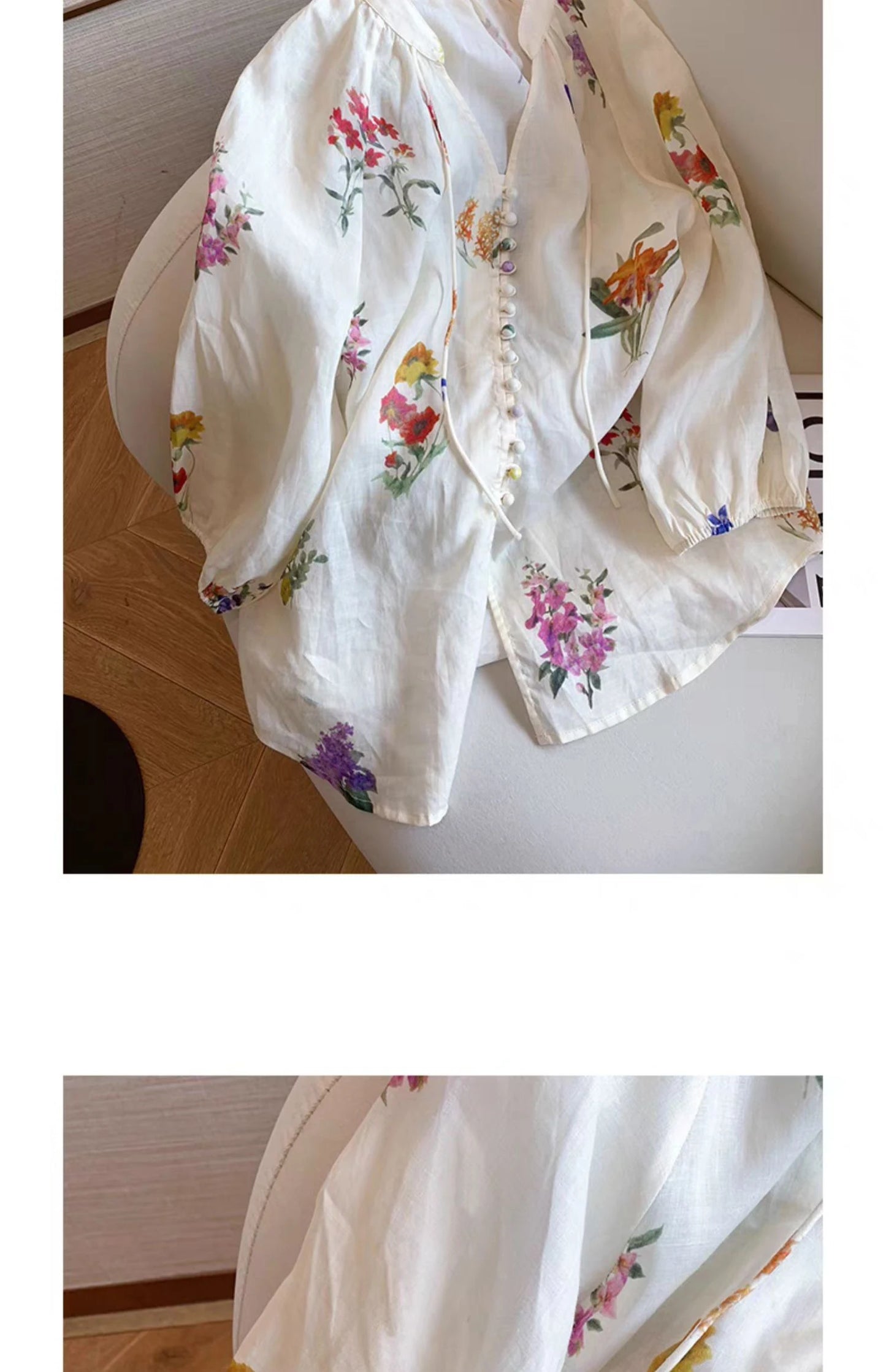 Lace & Light – Lantern Sleeve Summer Outfit
