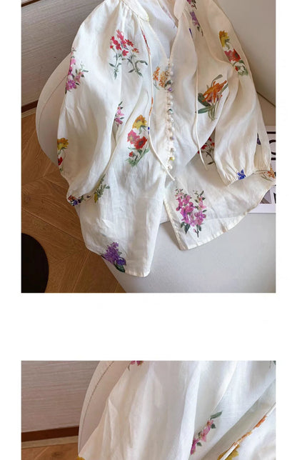 Lace & Light – Lantern Sleeve Summer Outfit