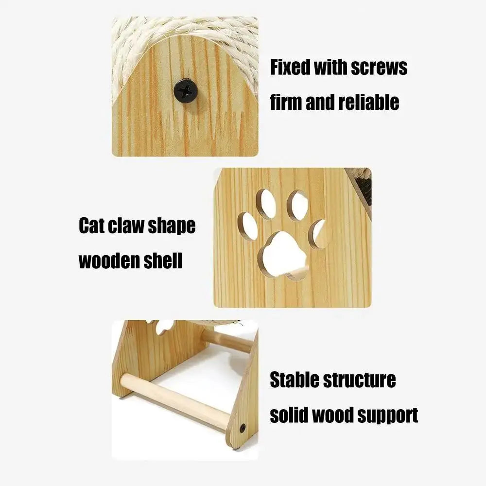 Wood Base Durable Cat Scratcher