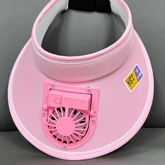 Large Brim USB Charging Sun Protection Fan Hat