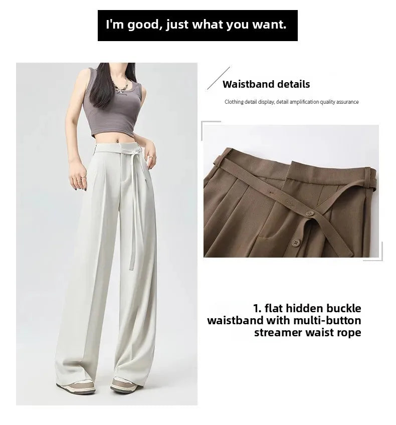Women's Loose Drapey Suit Pants
