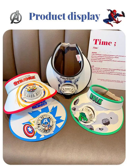 Disney Kids Cooling  USB Chargeable Sun Protection Fan Hat