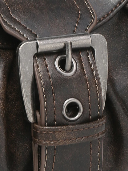 Spicy Girl Y2K Wasteland Leather Bag
