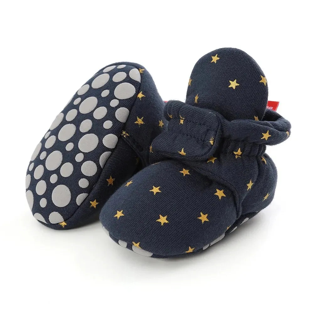 Toddler First Walkers Booties Cotton Comfort Soft Anti-slip Warm Infant Baby Boy Girl Shoes