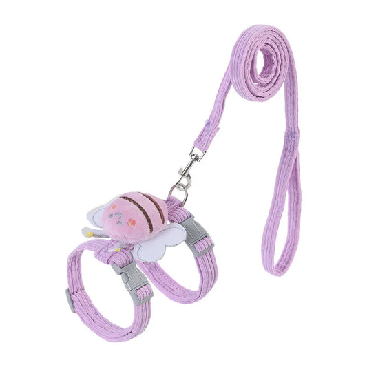 Cat Harness Cute Bee Style Pet Harnesses