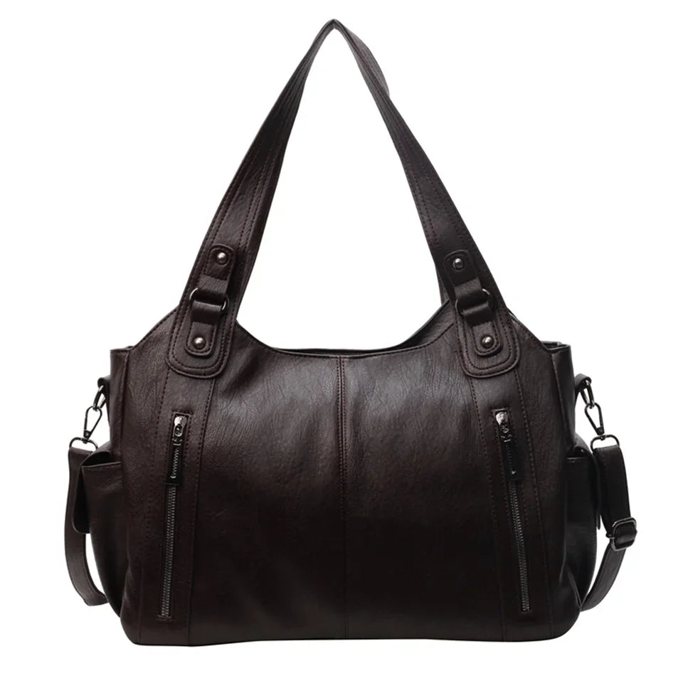 Dual Zipper Handbag