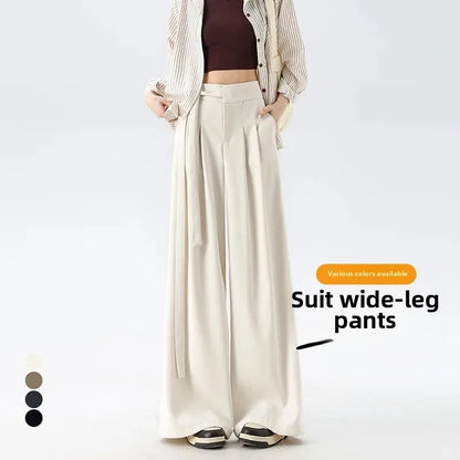 Korean Style Wide Leg Suit Pants