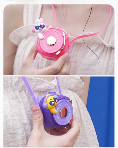 Portable Mini Fan Cartoon Fan summer fun student USB charging
