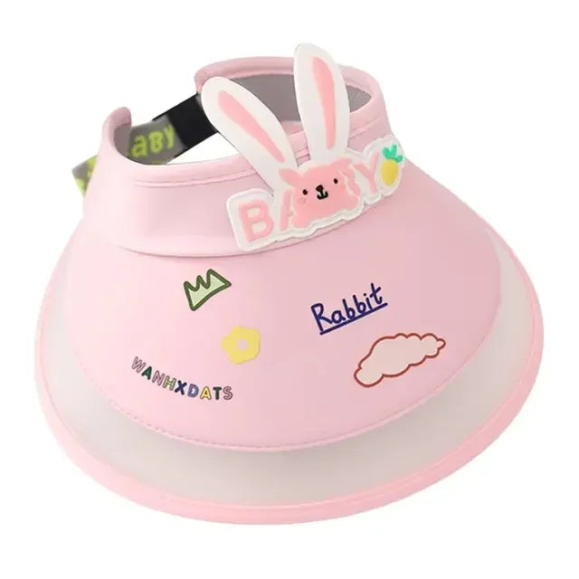 Rabbit Ear Empty Top Fan Hat USB Rechargeable