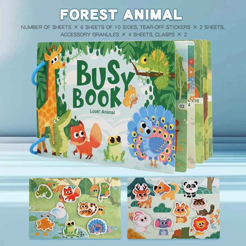 Montessori Baby Busy book Early Learning Education Toy