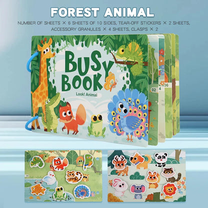 Montessori Baby Busy book Early Learning Education Toy
