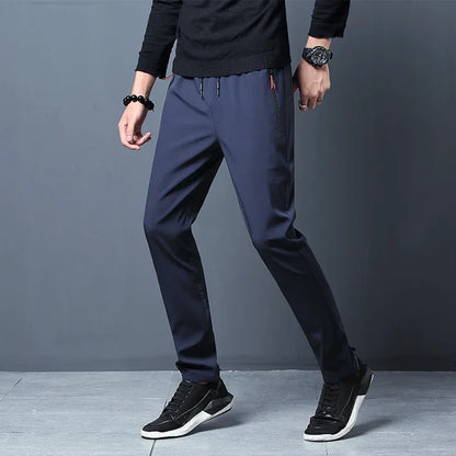 Slim Fit Elastic Waist Jogger Pants
