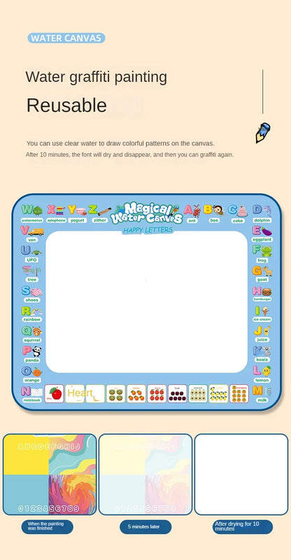 Magic Water Drawing Mat With Reusable Magic Pen Montessori Educational Toys