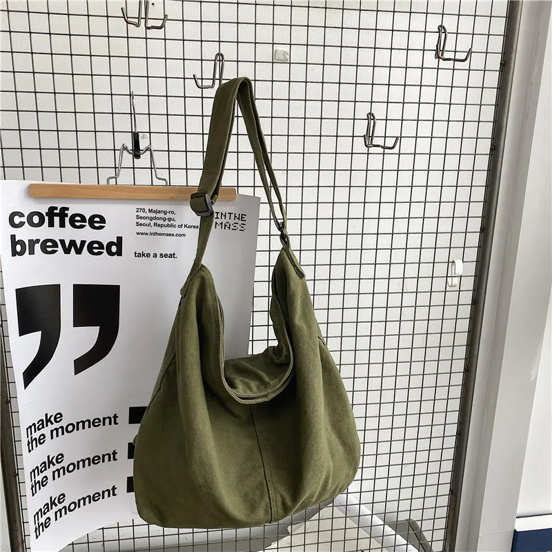 Trendy Canvas School Tote
