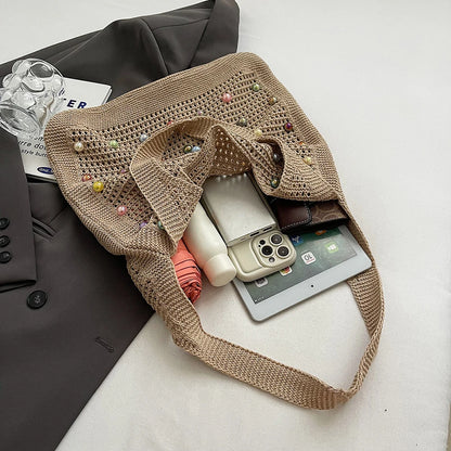 Crochet Knitted Tote Bag