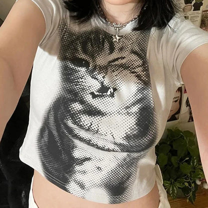 The Sleepy Cat Crewneck T-shirt