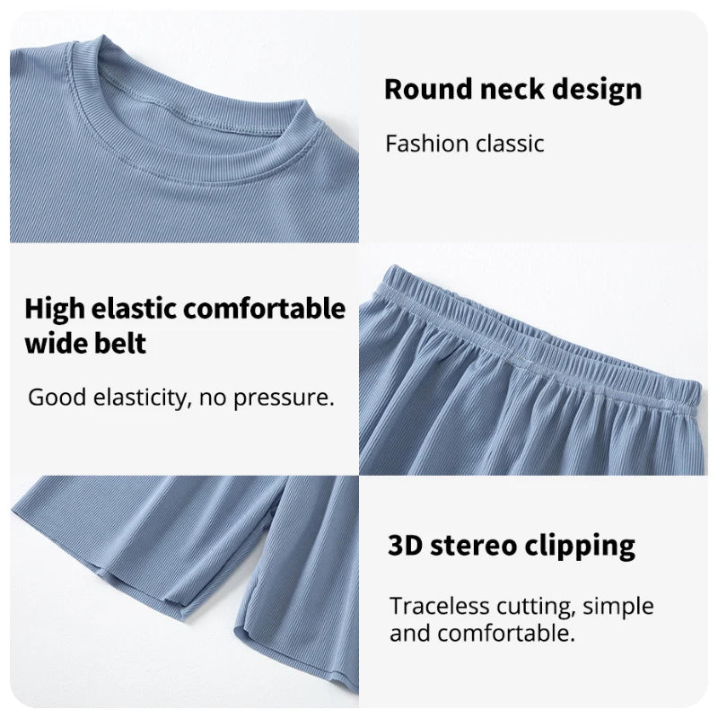 Children's ice silk pajamas