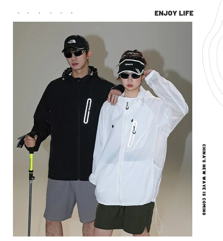 UPF50+ Ice Silk Breathable UV Protection Light Jacket