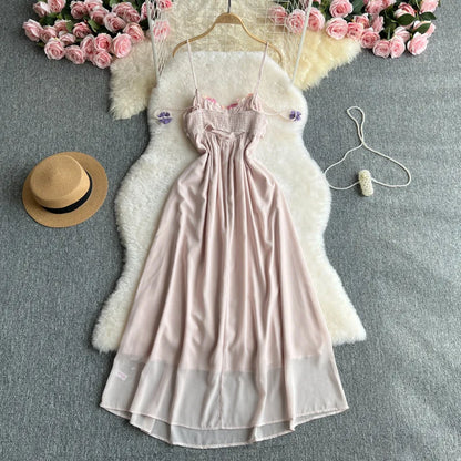 Boho Bloom – Colorful  Floral Chiffon Dress