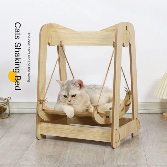 Cat Rocking Chair Removable Washable Anti-rollover