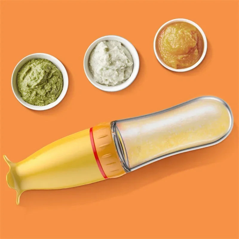Squeeze Spoon Milk Feeding Bottle