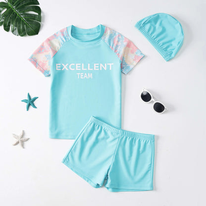 Summer Sun Protection Kids Swimsuits for Spa & Pool Baby Boys Sport Quick Dry Swim Wear
