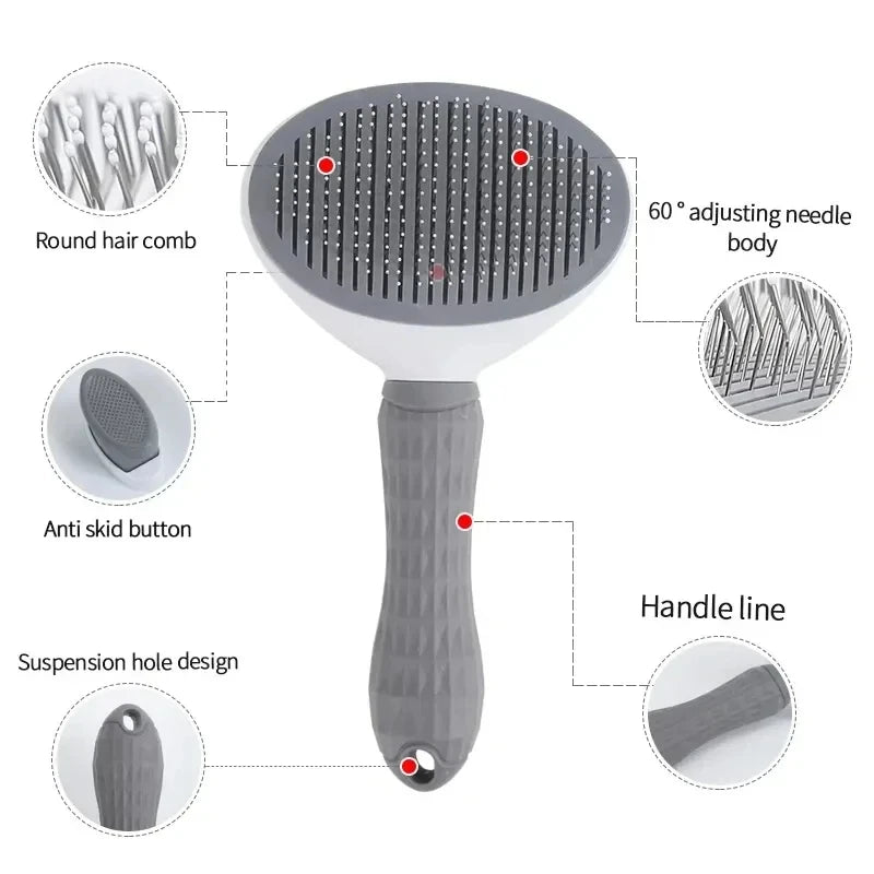 Pet Hair Remover Self Cleaning  Brush